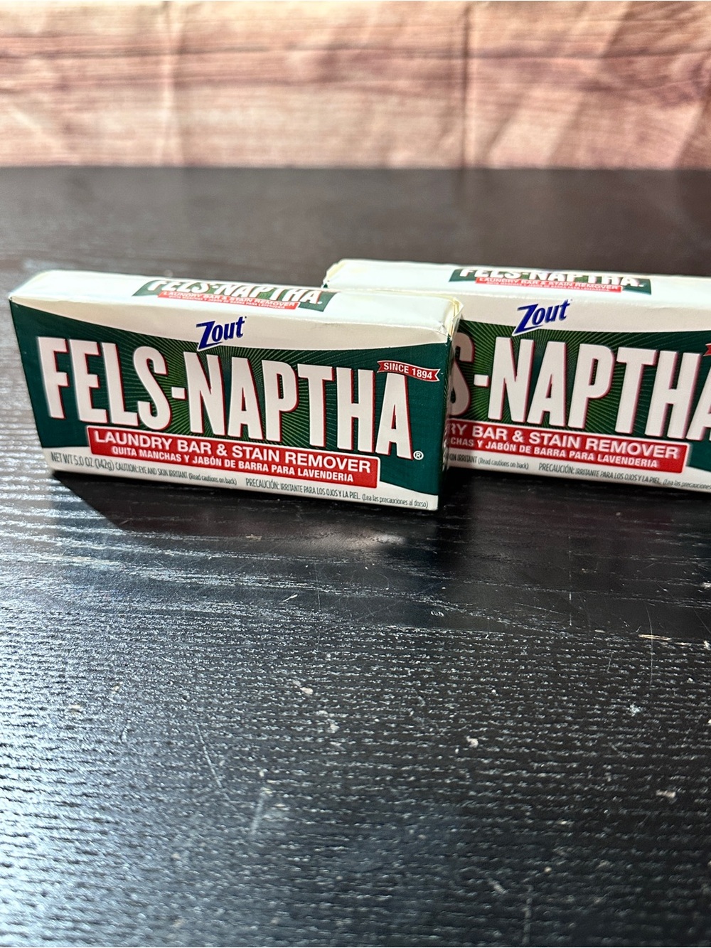 Zout Fels-Naptha Laundry Bar Soap, Stain Remover, 5 oz (2 Pack)